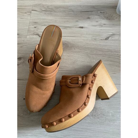 Sam Edelman Nyla Block Heel Platform Clogs Size 11 - Picture 1 of 4